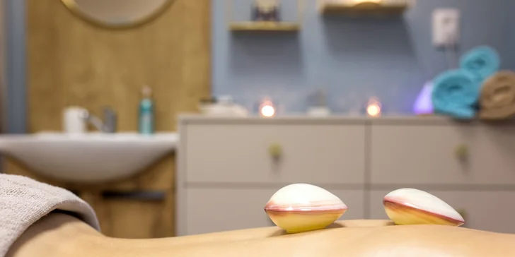 Antistresová masáž hlavy, aroma masáž, ajurvédska masáž, masáž morskými mušľami