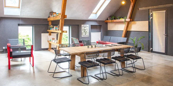 Bílovice: netradičné ubytovanie v mezonetovom apartmáne na Poli dizajnu