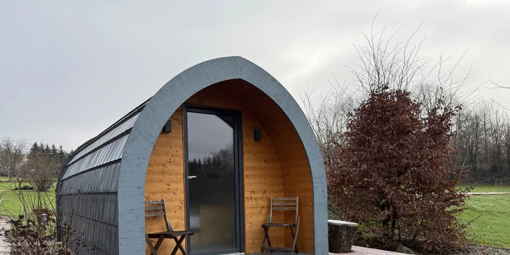 Pobyt pri obore s danielmi v Lužických horách: tiny house aj s raňajkami pre 2 osoby