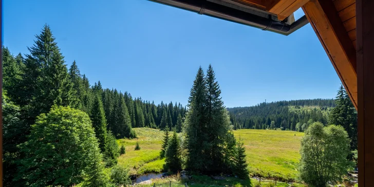 Šumavská Modrava: vybavené apartmány pre dvoch alebo rodinu, vrátane polpenzie aj privátneho wellness