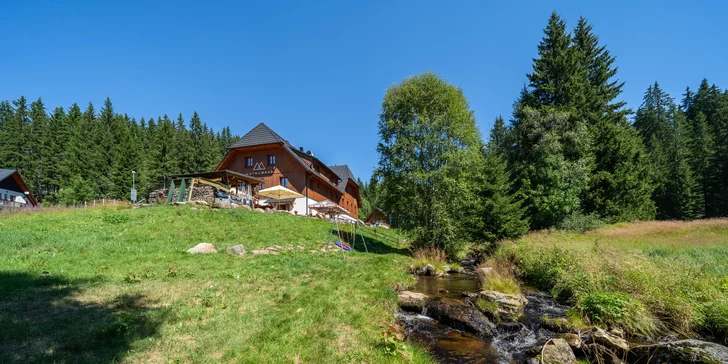 Šumavská Modrava: vybavené apartmány pre dvoch alebo rodinu, vrátane polpenzie aj privátneho wellness