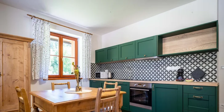 Šumavská Modrava: vybavené apartmány pre dvoch alebo rodinu, vrátane polpenzie aj privátneho wellness