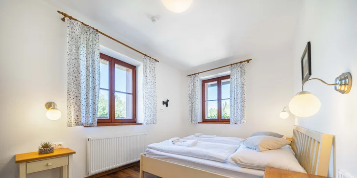Šumavská Modrava: vybavené apartmány pre dvoch alebo rodinu, vrátane polpenzie aj privátneho wellness
