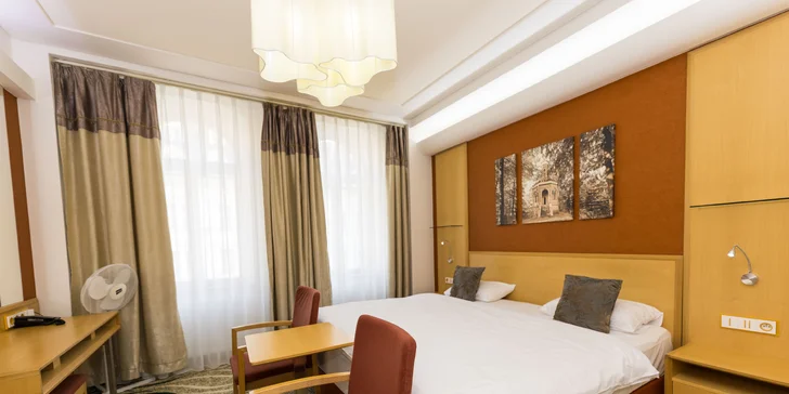 4* hotel len 2 min. od kolonády: jedlo, neobmedzený wellness aj procedúry
