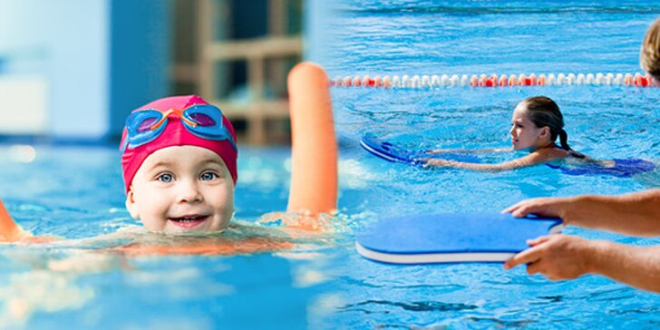 60 eur za kurz plávania pre deti od 3-10 rokov. Zbavte svoje detičky strachu z vody a naučte ich plávať. Zľava 50%!