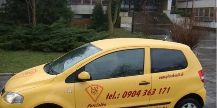 Pizza Bucki alebo šalát podľa vlastného výberu. Rozvoz v Petržalke zdarma.