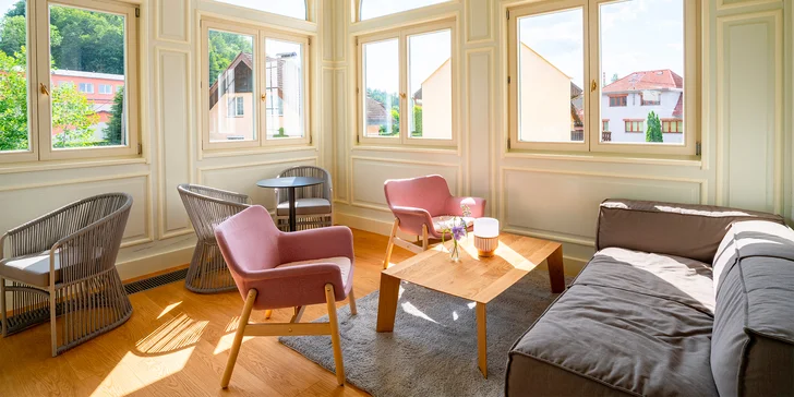 Luxusný 4* pobyt v secesnej továrnickej vile: jedlo, možnosť wellness aj procedúr v Rožnovských pivných kúpeľoch