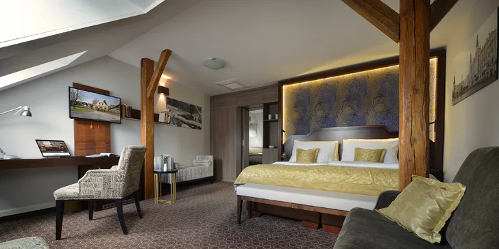 Relax na Vysočine: pobyt v dizajnovom apartmáne, sauna aj vstupenka do sklárne