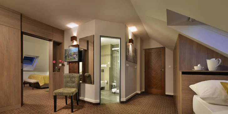 Relax na Vysočine: pobyt v dizajnovom apartmáne, sauna aj vstupenka do sklárne