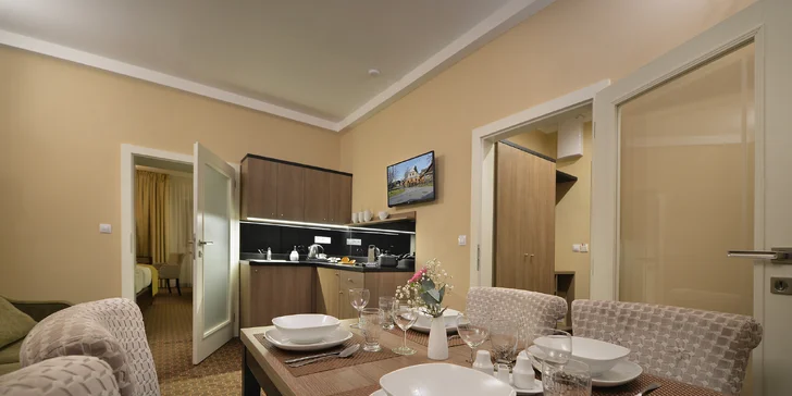 Relax na Vysočine: pobyt v dizajnovom apartmáne, sauna aj vstupenka do sklárne