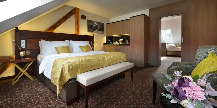 Relax na Vysočine: pobyt v dizajnovom apartmáne, sauna aj vstupenka do sklárne