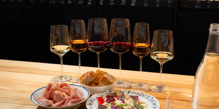 Degustácia vína so someliérom vrátane občerstvenia