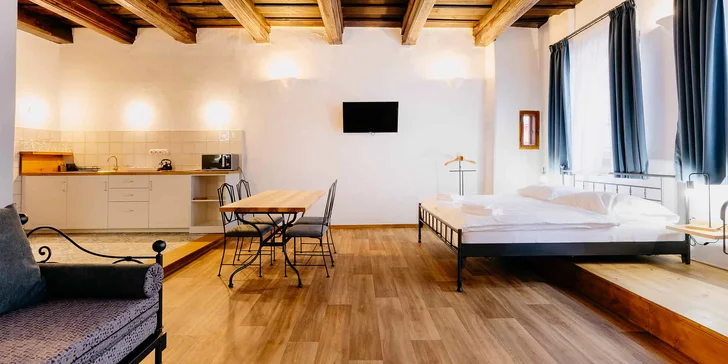 Krásne apartmány len 600 m od krumlovského zámku pre 2 osoby