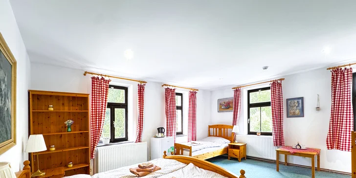 Pobyt v penzióne v Lužických horách s raňajkami aj privátnym wellness, množstvo výletov v okolí