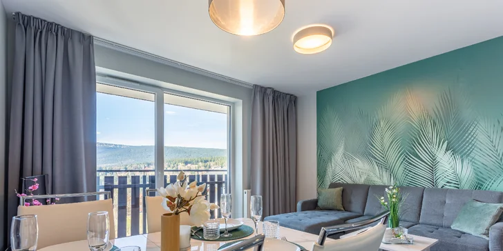 Szklarska Poręba: moderné apartmány, neobmedzené wellness, možnosť raňajok