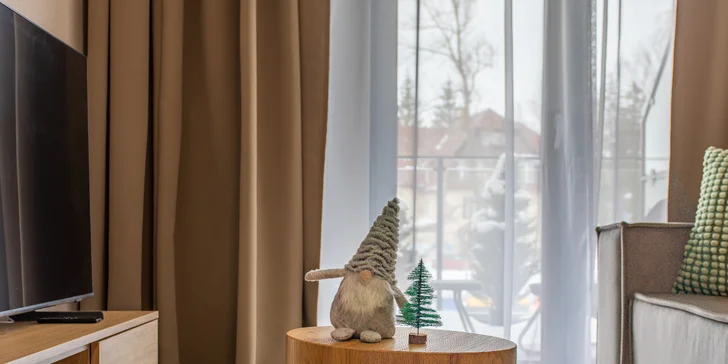 Szklarska Poręba: moderné apartmány, neobmedzené wellness, možnosť raňajok