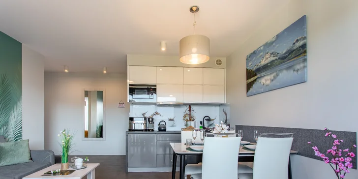 Szklarska Poręba: moderné apartmány, neobmedzené wellness, možnosť raňajok