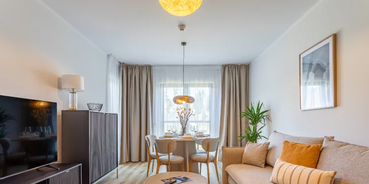 Szklarska Poręba: moderné apartmány, neobmedzené wellness, možnosť raňajok