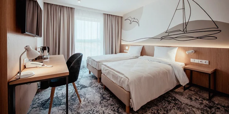 Novopostavený hotel v Gdansku s raňajkami a neobmedzenou saunou