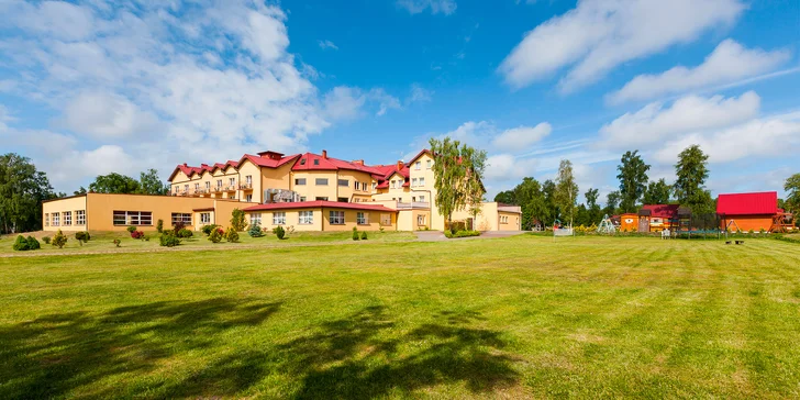 Hotel alebo domček pri Baltickom mori a jazere Bukowo: neobmedzený wellness, polpenzia alebo raňajky