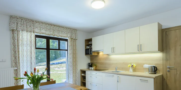 Luxusný apartmán v Beskydách na Bielej: až pre 4 osoby, vrátane fínskej sauny