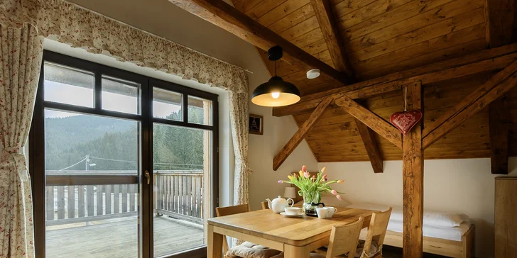Luxusný apartmán v Beskydách na Bielej: až pre 4 osoby, vrátane fínskej sauny