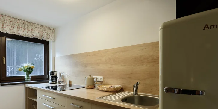 Luxusný apartmán v Beskydách na Bielej: až pre 4 osoby, vrátane fínskej sauny