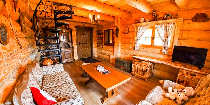 Štýlové drevené chatky na Orave s wellness v Resorte Zbojnícka Koliba***