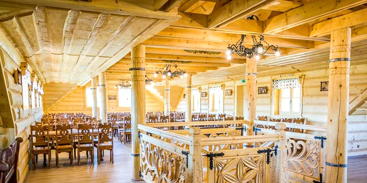 Štýlové drevené chatky na Orave s wellness v Resorte Zbojnícka Koliba***