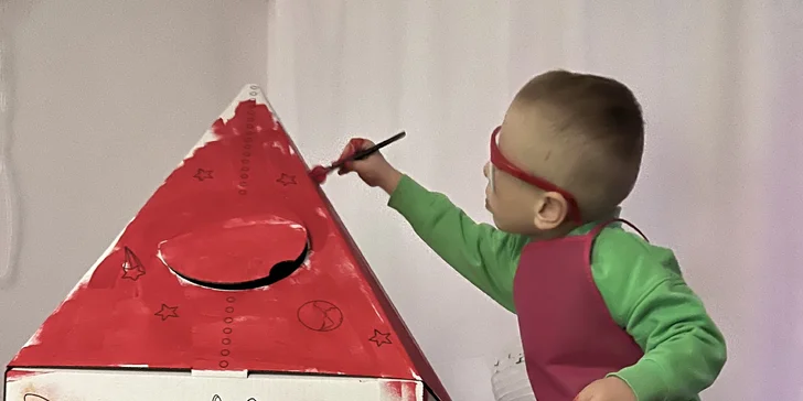 Zážitkové maľovanie alebo dve hodiny kreatívnej hry pre deti od 3 rokov: VYFARBI SA! alebo MAGNETÁČIK