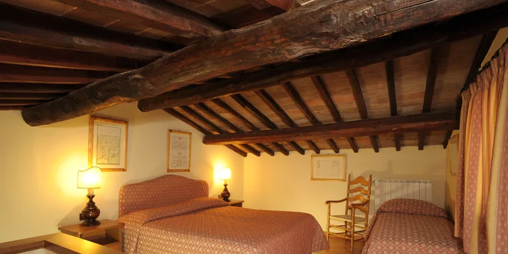 4* hotel pri Florencii: raňajky alebo polpenzia, v lete bazén, možnosť jazdy na koni