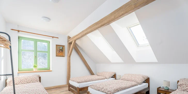 Útulné apartmány v chalupe v Žďárskych vrchoch s možnosťou sauny