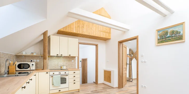 Útulné apartmány v chalupe v Žďárskych vrchoch s možnosťou sauny