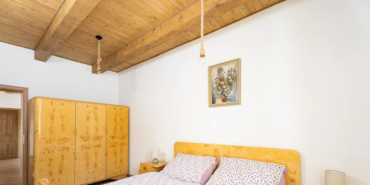 Útulné apartmány v chalupe v Žďárskych vrchoch s možnosťou sauny