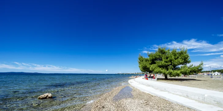 Prázdninový areál v Chorvátsku: štúdio alebo apartmán až pre 5 osôb, pláž a bazénový komplex