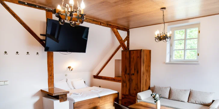 Krásne apartmány v Luhačoviciach s raňajkami a možnosťou súkromnej vírivky