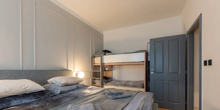 Nádherné apartmány vo Veľkých Losinách: kapacita až 8 osôb, možnosť raňajok aj wellness