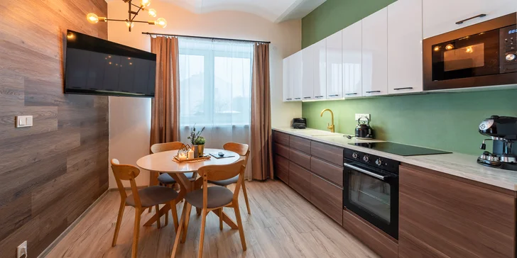 Nádherné apartmány vo Veľkých Losinách: kapacita až 8 osôb, možnosť raňajok aj wellness