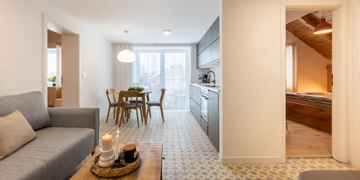 Nádherné apartmány vo Veľkých Losinách: kapacita až 8 osôb, možnosť raňajok aj wellness