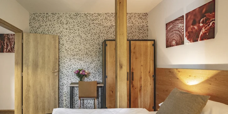 Moravský kras: nádherné ubytovanie v prírode s polpenziou aj vínom a privátnym wellness