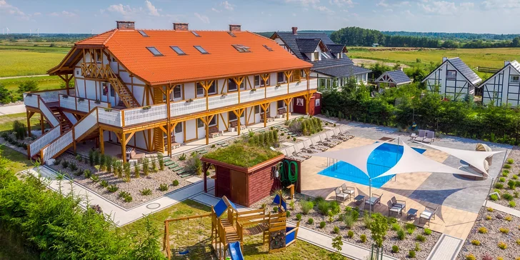 Dovolenka pri Balte: wellness s bazénom, saunou a vírivkou, parádne ihrisko, neďaleko od pláže