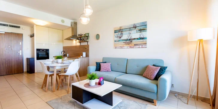 Moderné apartmány pri Balte až pre 4 osoby: k pláži 200 metrov