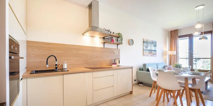 Moderné apartmány pri Balte až pre 4 osoby: k pláži 200 metrov