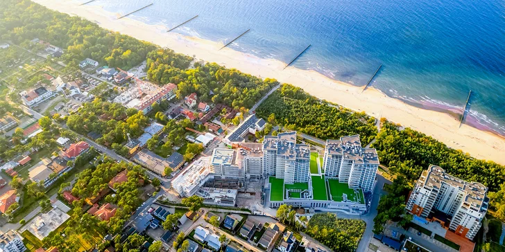 Pobyt v krásnom novom hoteli priamo pri piesočnatej pláži Baltu s polpenziou