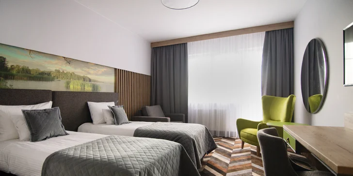 Pobyt pri Mazurských jazerách: 4* hotel s raňajkami, wellness a zábava pre malých aj veľkých