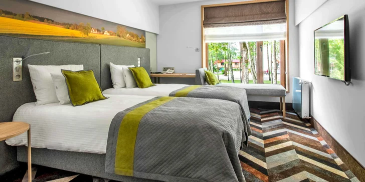 Pobyt pri Mazurských jazerách: 4* hotel s raňajkami, wellness a zábava pre malých aj veľkých