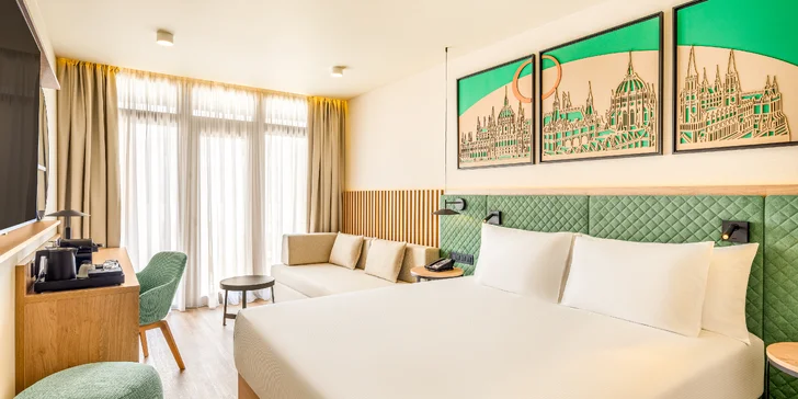 Štvorhviezdičkový hotel v centre Debrecínu: polpenzia aj drink Sky Bare s panoramatickým výhľadom