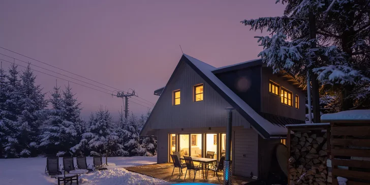 Krkonošský raj: chalupy s privátnym wellness pre 4 až 10 osôb a zľavy na aktivity v okolí