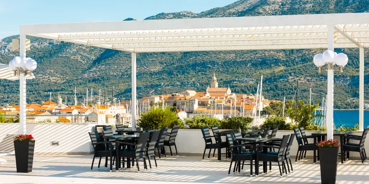 Relax na ostrove Korčula: 4* hotel so stravou, neobmedzeným wellness aj večerným a detským programom