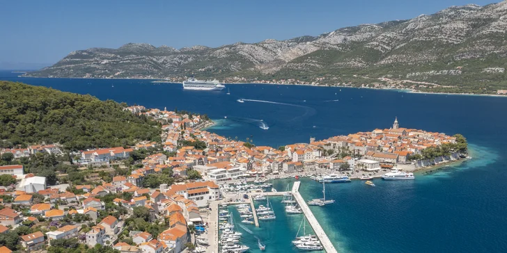 Relax na ostrove Korčula: 4* hotel so stravou, neobmedzeným wellness aj večerným a detským programom